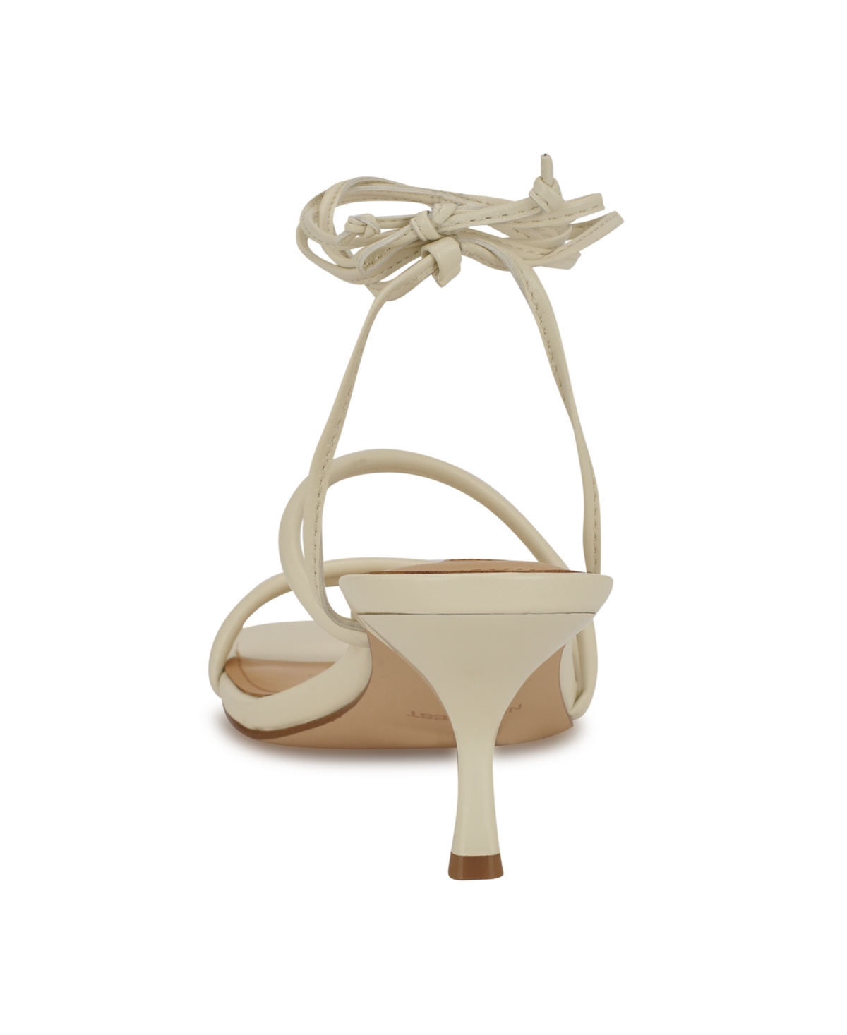 Nine West Women's Hendy Strappy Lace Up Dress Sandals In Cream