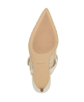 Women's Rondel Buckle Strap Slip-On Pumps