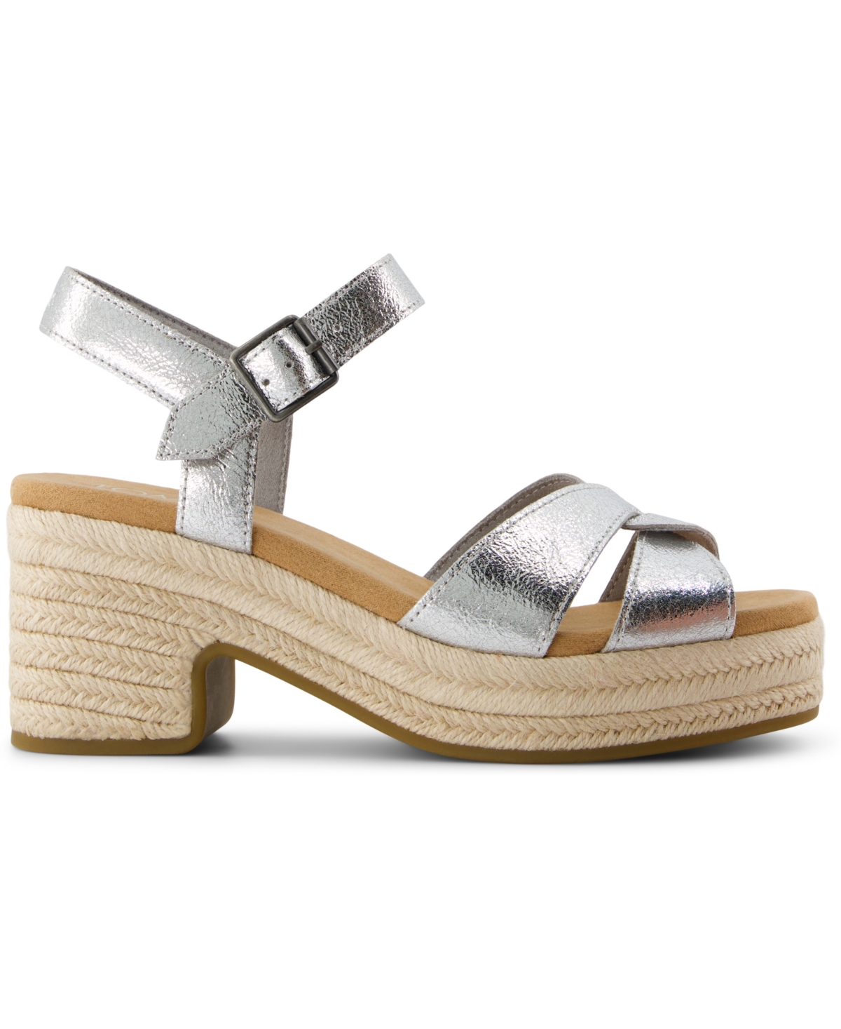 TOMS WOMEN'S ISLA OPEN TOE WEDGE SANDALS 
