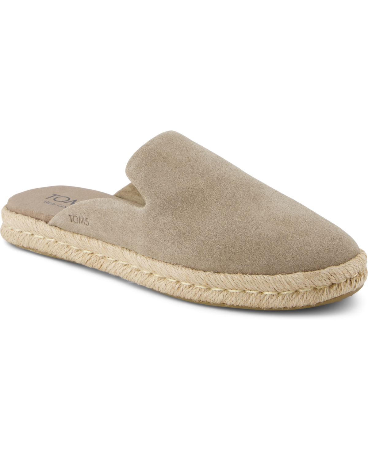 Toms Santiago Espadrille Mule In Dune Suede