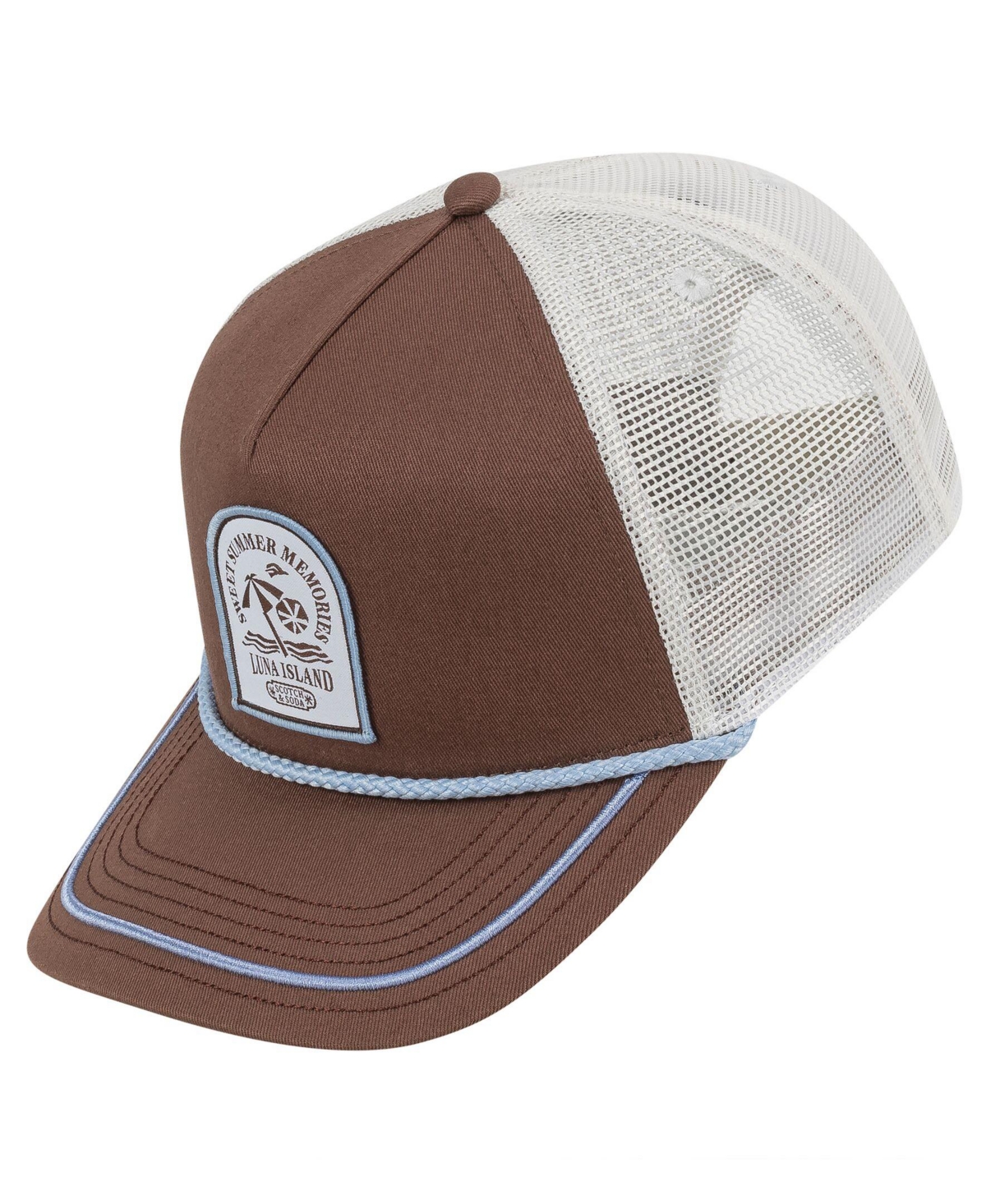 SCOTCH & SODA MEN'S LUNA ISLAND ADJUSTABLE TRUCKER HAT 