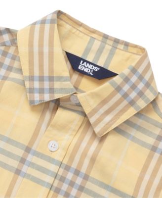 Girls Short Sleeve Poplin Camp Shirt