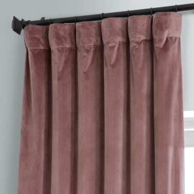 Rosehip Signature Plush Velvet Hotel Blackout Curtain