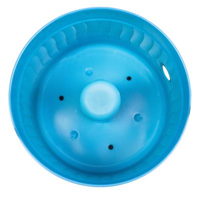 17.5" Outdoor Decorative Metal Garden Hose Holder with Lid - Blue Patina