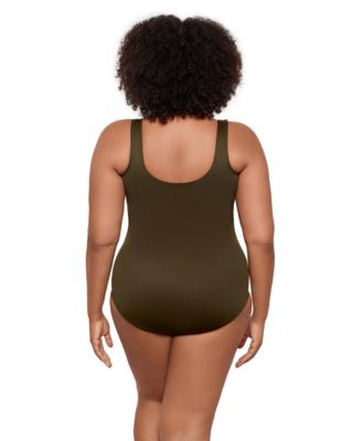 Plus Size Rock Solid Revele Tummy Control One Piece Swimsuit