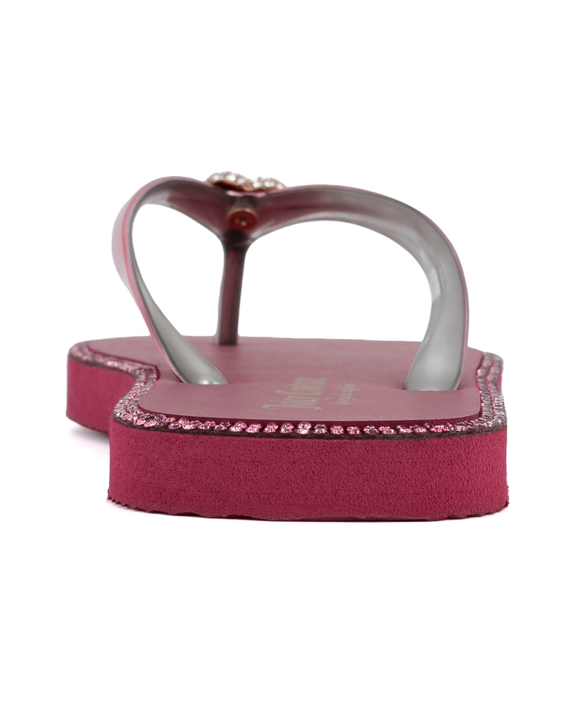 Shop Juicy Couture Women's Selfless Flip Flop Sandals In Burgundy