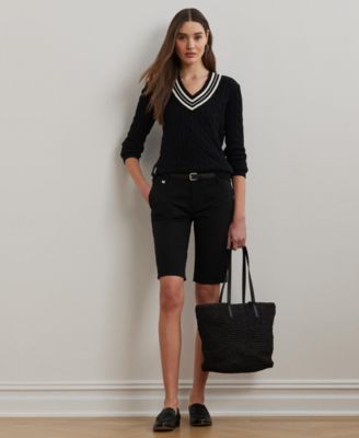 Twill Stretch Bermuda Shorts