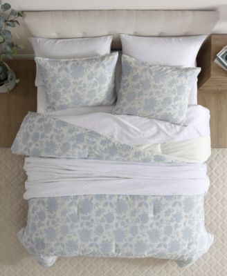 Elmwood Reversible 3-Pc. Comforter Set, Full/Queen