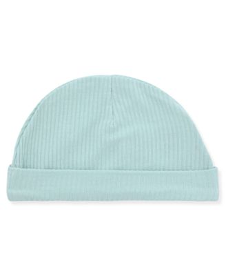 Baby Boys 2-Piece Rib Footie and Hat Set