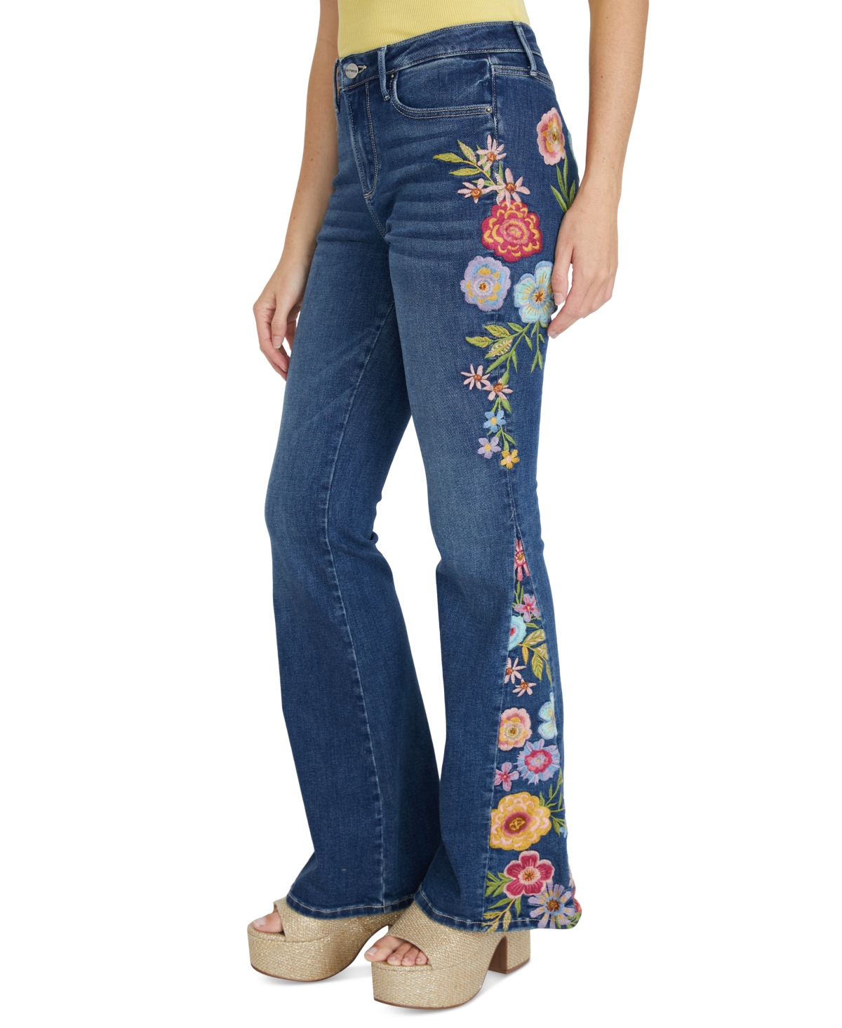 DRIFTWOOD WOMEN'S FAB FARRAH FLARE JEANS X ARTISTIC FLORAL 