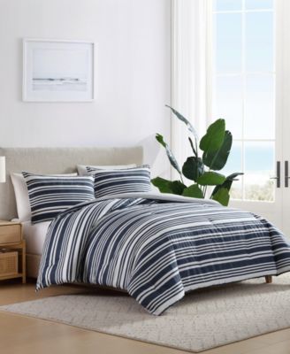 Coastline Stripe 3-Pc. Duvet Cover Set, Full/Queen
