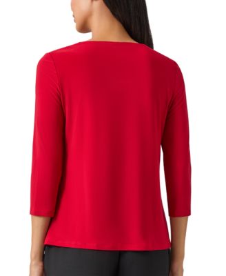 Petite Twist-Neck Top