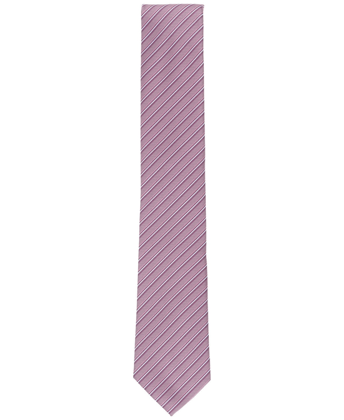 Alfani Men's Orta Stripe Tie, Exclusively At Macy's In Dusty Pink