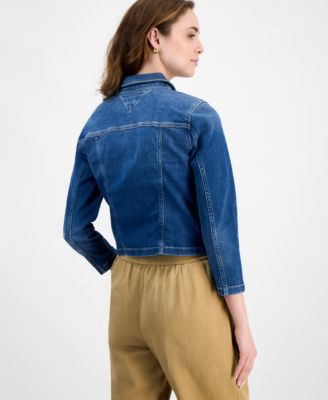 ジャケット・アウター MEIAS WHITE DENIM KNIT JAKET 24SS Womens Mya Jacket Easy Street