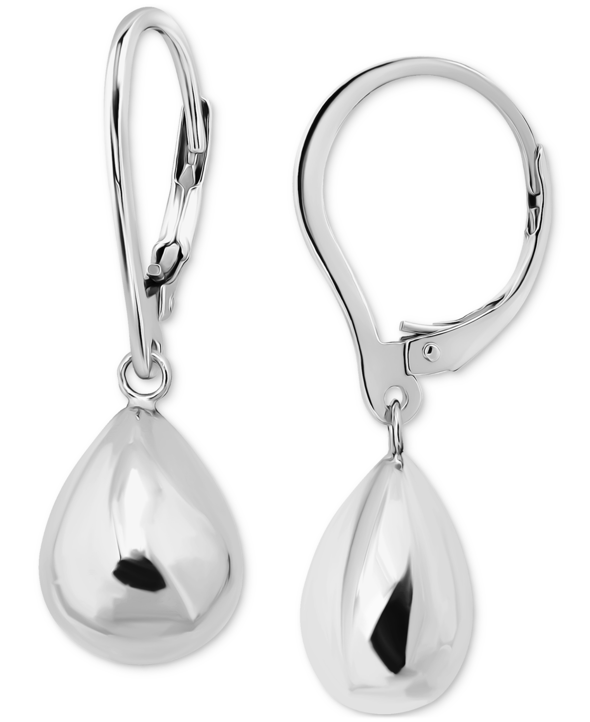 GIANI BERNINI TEAR-SHAPE DROP EARRINGS IN STERLING SILVER OR 18K GOLD OVER STERLING SILVER, EXCLUSIVELY AT MACY'S 