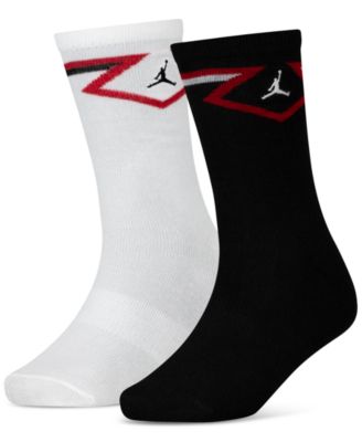 Jordan - Big Kids Diamond Logo High Crew Socks, Set of 2