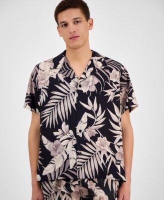 Men's Beach Shirt & Piranha Swim Trunks