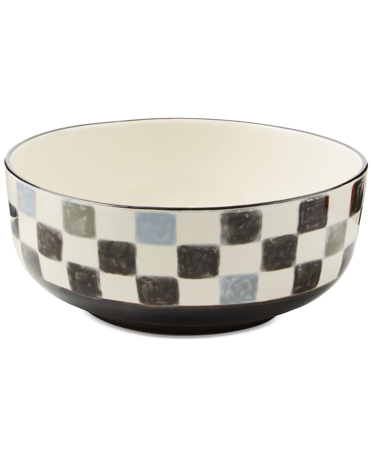 Mackenzie-childs Check Serving Bowl