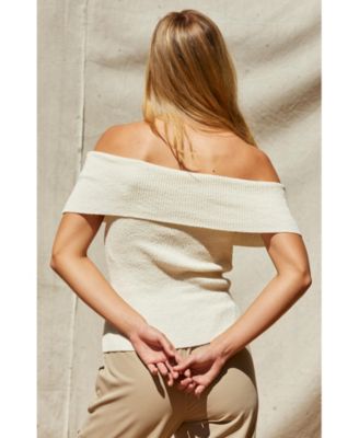Women's Nyla Off Shoulder Sweater Knit Top