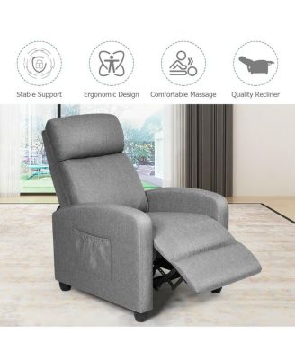 Recliner Sofa Wingback Chair with Massage Function