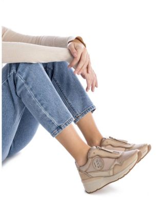 Carmela Collection Women's Leather Casual Sneakers By Xti