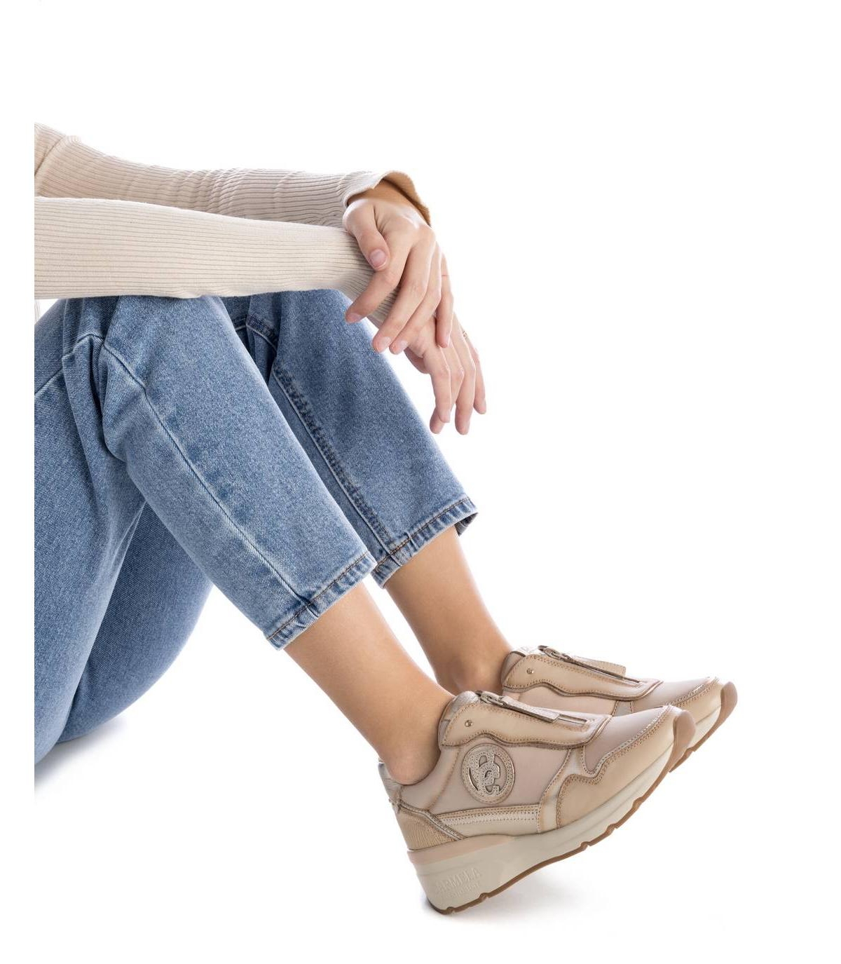 Carmela Collection Women's Leather Casual Sneakers By Xti