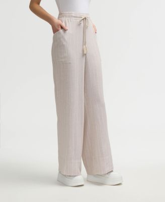 Women s Wide Leg Pant with Side Drawcord