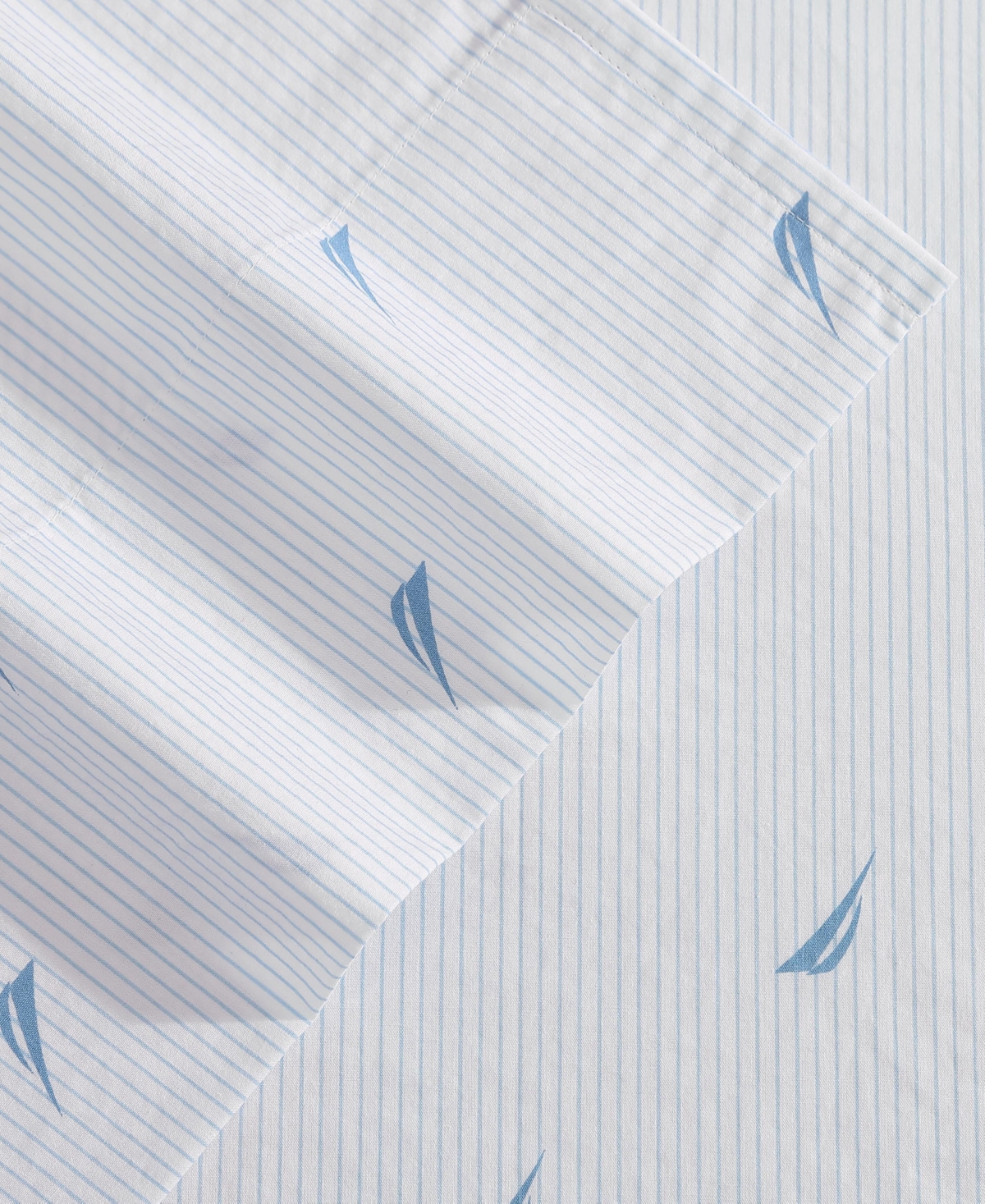 Nautica Printed 200-Thread Count Cotton Percale -Pc. Sheet Set