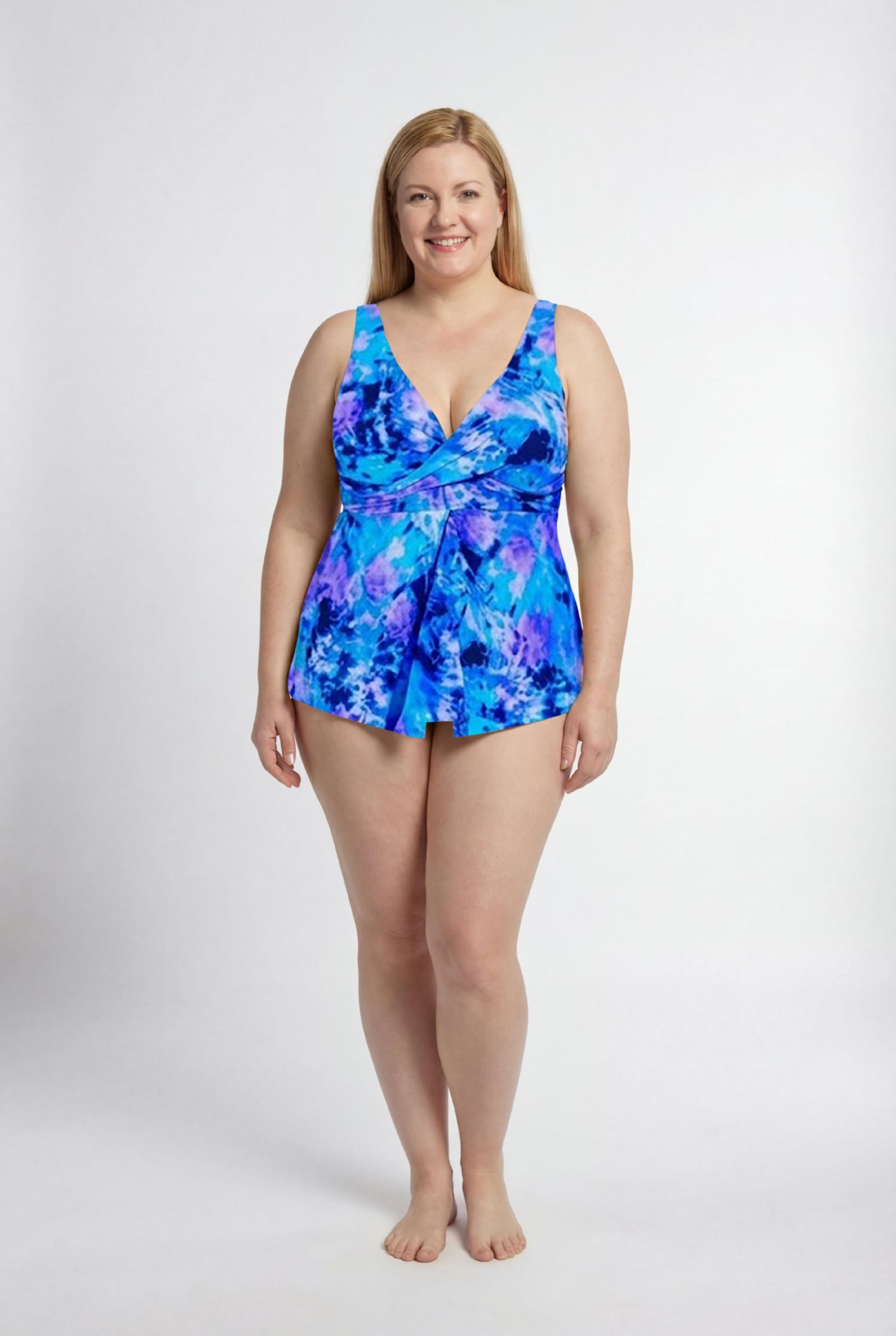Women's V-Neck Twist Tankini Top