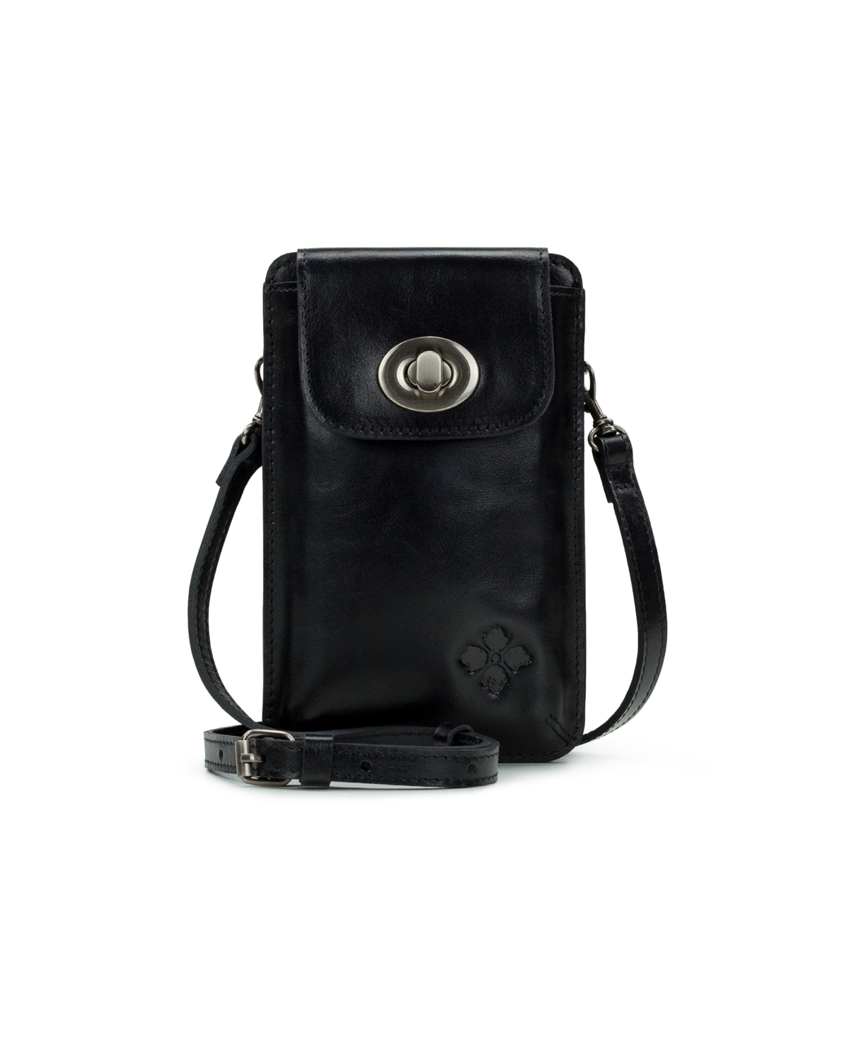 Shop Patricia Nash Felicita Phone Crossbody Wallet In Black