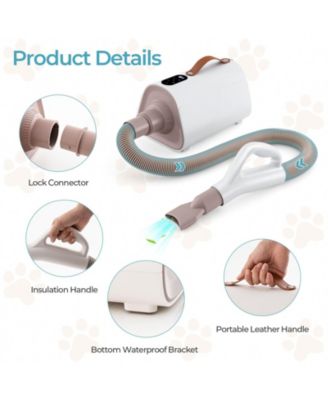 Dog Cat Hair Blower with Negative Ion Function and Adjustable Temperature