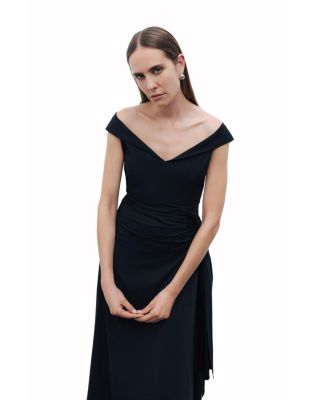 Women's Tie Detail Midi Dress