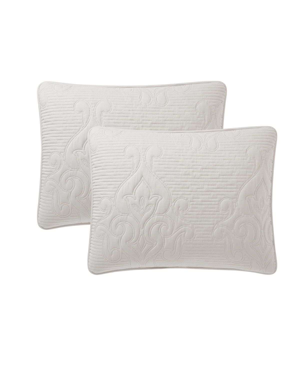 Vcny Home Solomun Pinsonic Damask Quilt Sets In Taupe