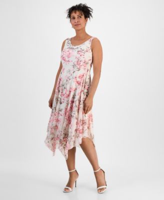 Robbie Bee - Women's 2-Pc. Floral-Print Jacket & Dress Set