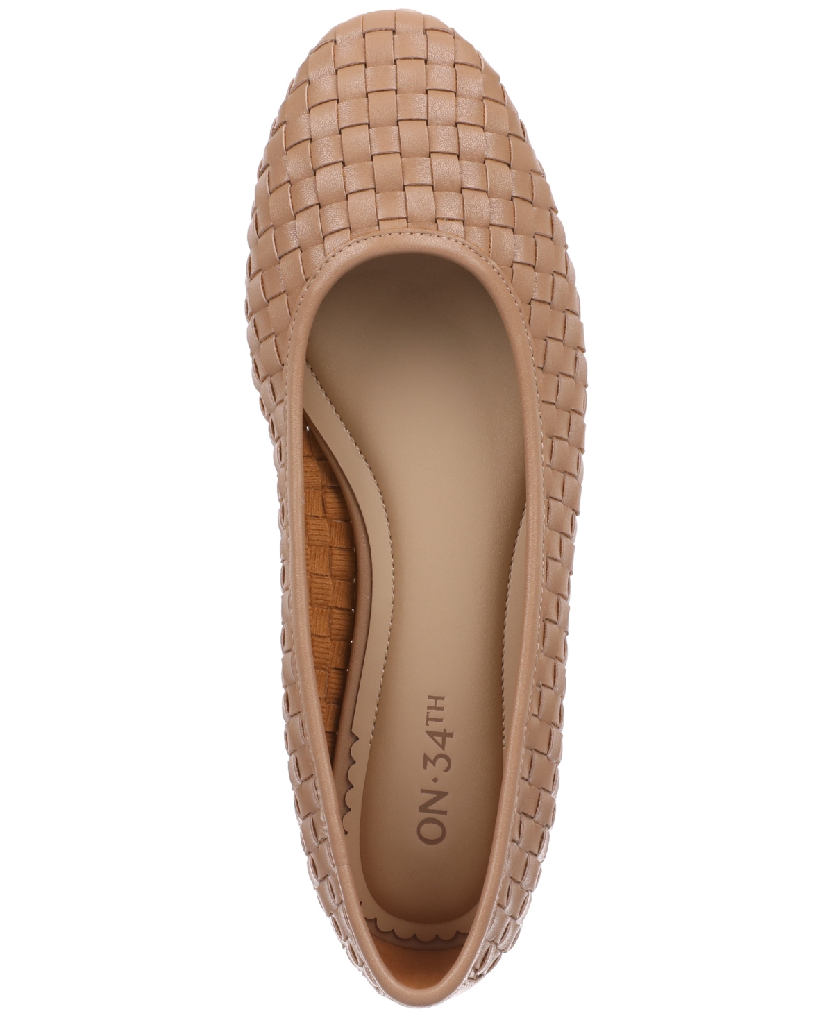 On 34th Women's Friyaa Woven Ballet Flats, Exclusively At Macy's In Walnut Woven