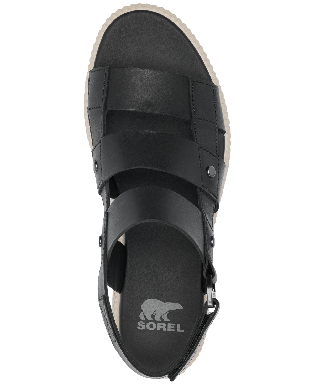 Sorel Ona Ave Slingback Sandal In Black,gum
