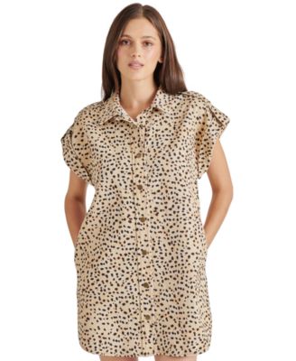 Women's Ilara Cotton Short-Sleeve Shirtdress