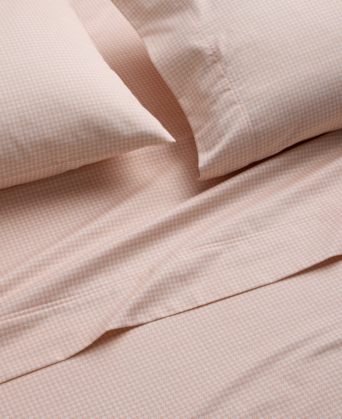 Last Act Charter Club Latticework Printed 550-Thread Count 4-Pc. Sheet Set, King, Exclusively at Macy's