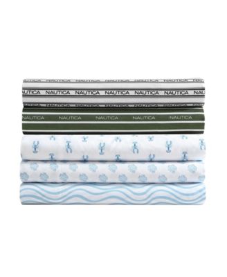 Nautica Printed Cooling Microfiber Sheet Set