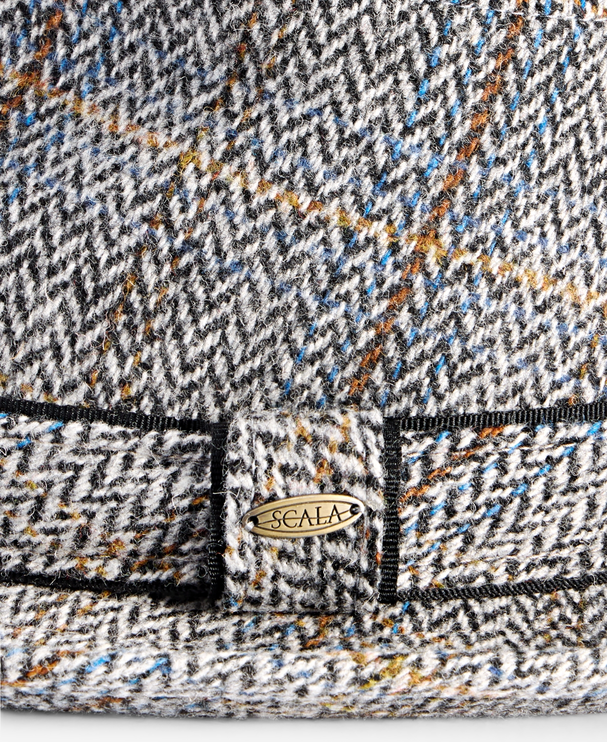 Scala's Men's Plaid Crown Fedora