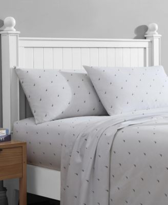 Printed Washed Microfiber 4-Pc. Sheet Set, Queen