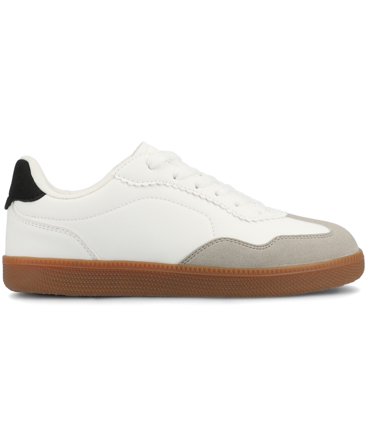 Journee Collection Women's Lummie Casual Lace-up Sneakers In White