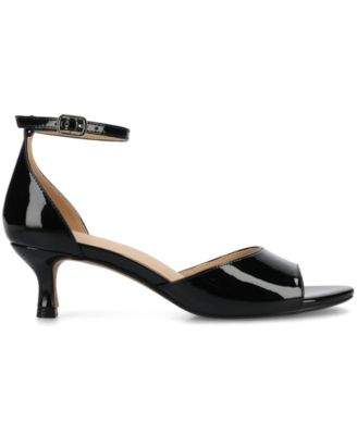 Women's Jezzie Peep Toe Kitten Heel Dress Sandals