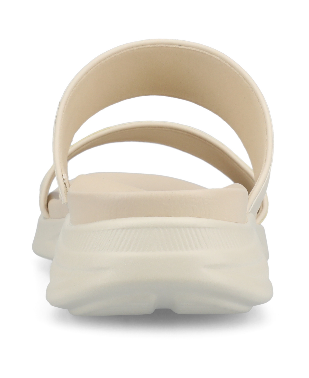 Journee Collection Women's Janis Double Band Comfort Wedge Sandals In Bone