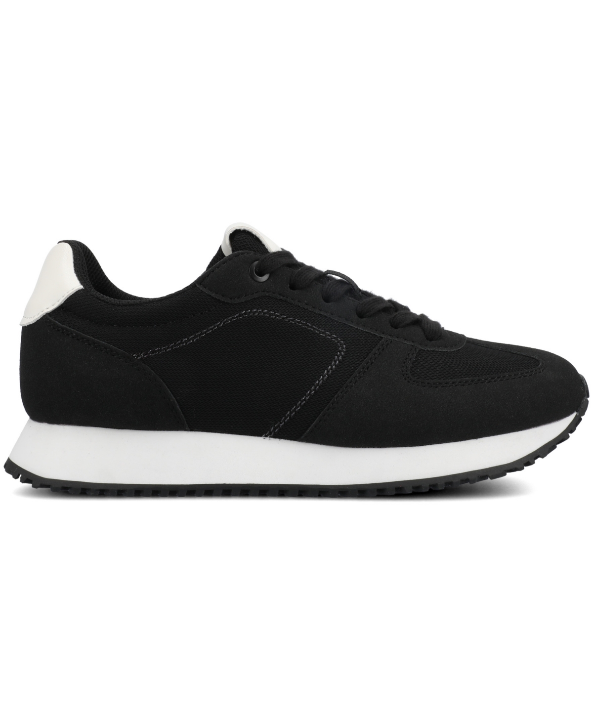 Shop Journee Collection Women's Flow Lace Up Jogger Sneakers In Black