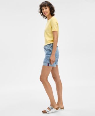 Women's Cuffed Denim Shorts