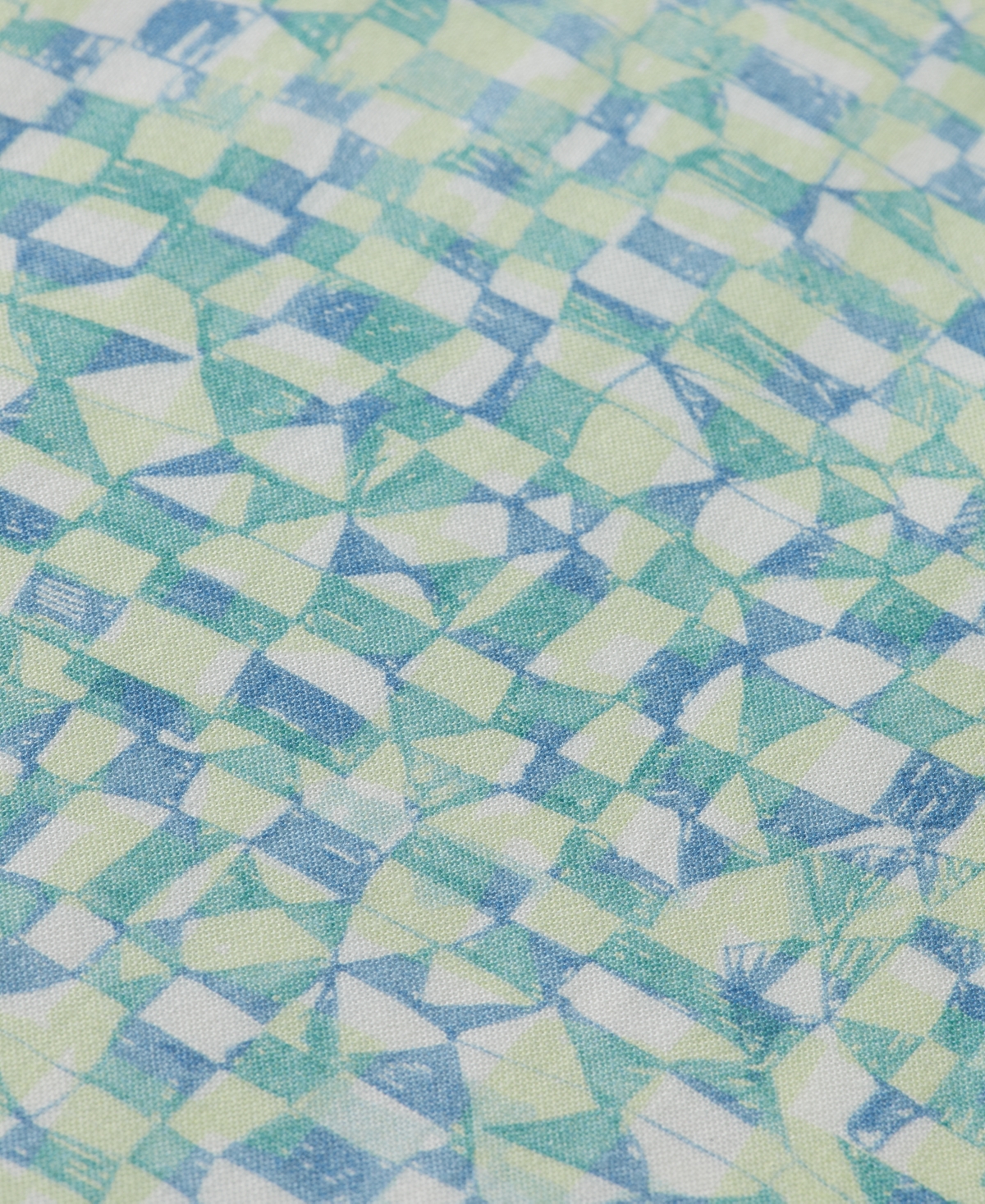 Scotch & Soda Relaxed Fit Print Short Sleeve Button-up Shirt In Green