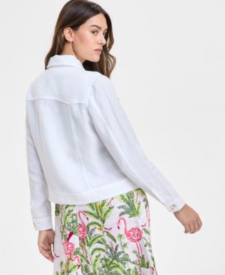 Women's 100% Linen Jacket, Created for Macy's