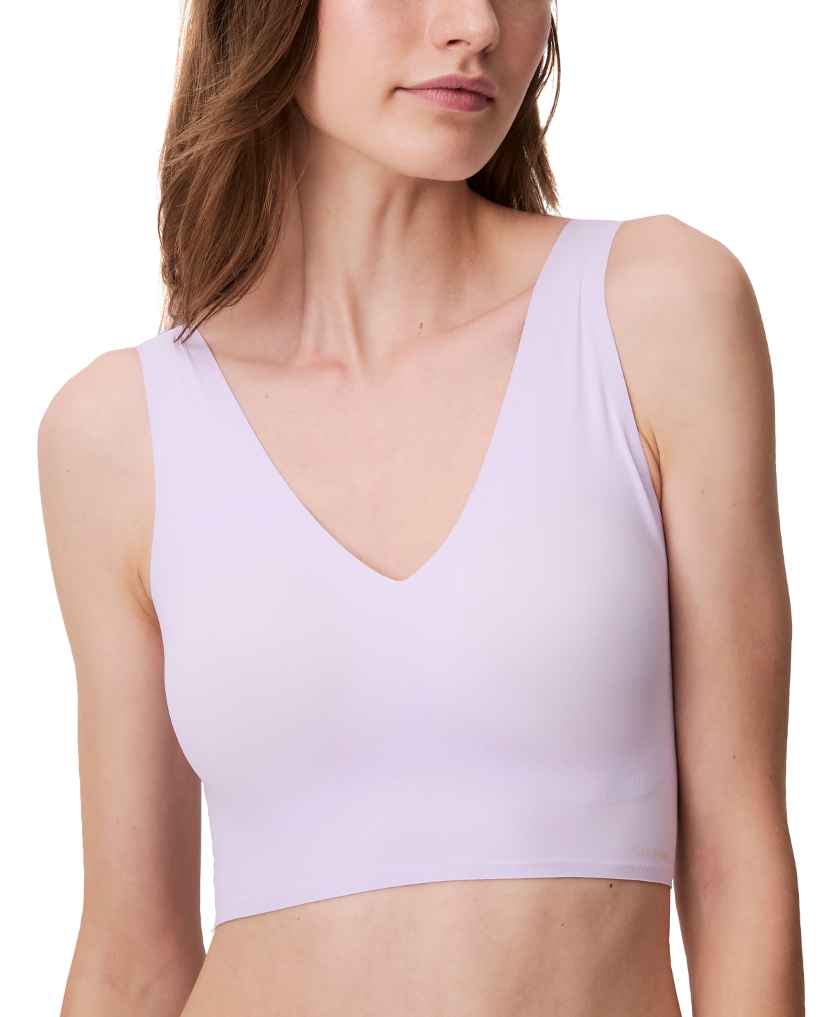 Calvin Klein Women's Invisibles Gel Wire Lightly Lined Bralette Qf7142 In Lilac Quartz