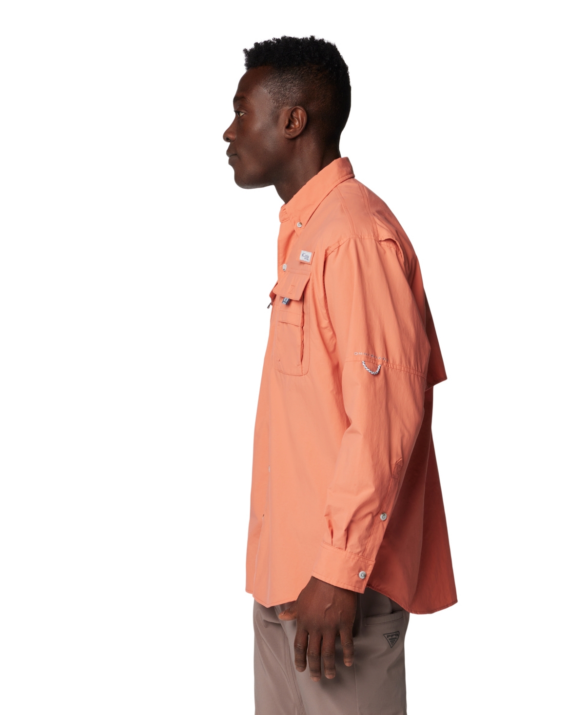 Columbia Men's Bahama Ii Long Sleeve Shirt In Pink